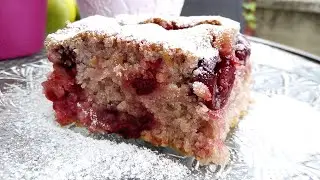 Cheap fruit cake - cherry cake - easy - lean