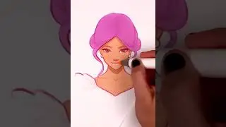 Drawing with brush markers :) #ohuhu #brushmarkertutorials #markerdrawing #howtodraw #howtocolor