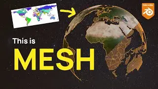 Project GIS Mesh back to Sphere with Geometry Nodes on Blender