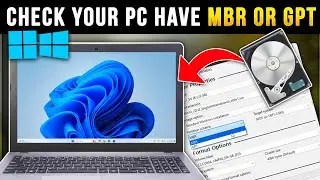 How to Check Your PC Have MBR or GPT Partition Style in Any Windows PC/Laptop 2024💻🖥️