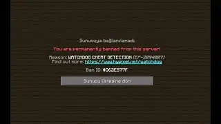 MİNECRAFT THE HİVE KURUCUSU BENİ SUNUCUSUNDAN BANLADI !