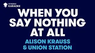 When You Say Nothing At All in the Style of 
