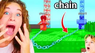 CHAINED TOGETHER FOR 24hrs in Roblox - Obby w/ The Norris Nuts