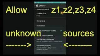 Install apps from unknown sources in Tizen Samsung Z1, Z2, Z3