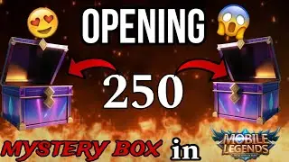 Opening 250 mystery box in mobile legends 😱II mystery box II mobile legends II opening II 250 box II