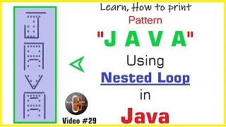 Designing Pattern J A V A using Nested Loop in Java जावा मे नेस्टेढ ळूप से  पैटर्न  जा  वा