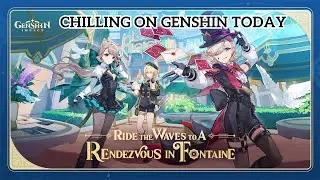 Chilling on Genshin today! Just going to do coops and such ;D
