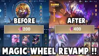 BUSET, SKIN LEGEND NAIK HARGA JADI 400 MAGIC CORE ! UPDATE MAGIC WHEEL REVAMP !!