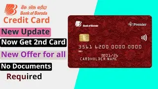 Bank of Baroda additional (2nd) credit card 🔥 New Update| Offer 🎉