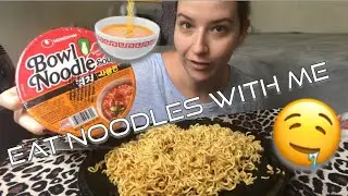 INDOMIE MI GORENG | NONGSHIM KIM CHI NOODLE BOWL Mukbang 먹방