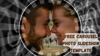 Filmora Template - Smooth Circle Photo Animation slides  - Wondershare Filmora