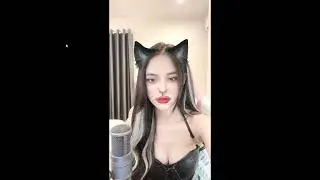 beautiful chinese catwoman leads a stream