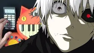 TOKYO GHOUL UNRAVEL BUT IT'S ON A CAT PIANO AND A DRUM CALCULATOR