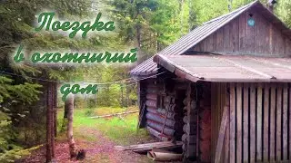 Поход в лесной дом. Змея заползла в избушку. Бездорожье.