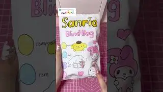 sanrio blind bag 20! 🩷 #sanrio#diy #asmr #unboxing #blindbag #kawaii #hellokitty #craft #papercraft