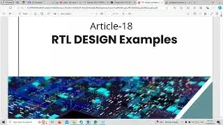 RTL Design to VHDL Conversion