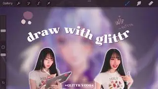 Glittr VOD | 07.19.24 — Art Day! (ZZZ Chapter 2, Drawing Robin from Honkai Star Rail)