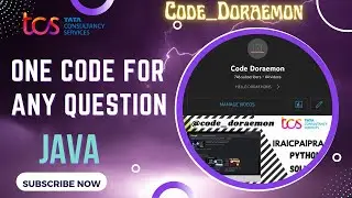 TCS IRA JAVA ONE CODE TO SOLVE ANY IRA QUESTION |TCS PRA JAVA|CODE DORAEMON|JAVA TUTORIAL