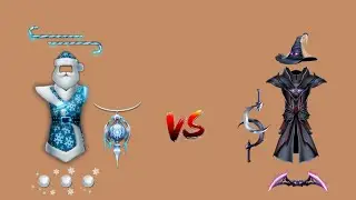 Shadow fight 2 НОВОГОДНИЙ СЕТ VS ХЭЛЛОУНСКИЙ СЕТ ( ЧАСТЬ 1 )