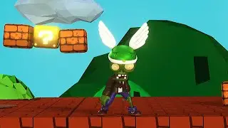 Plants vs Zombies & Super Mario Animation 3D Episode 2 Meeting with Turtle & Chomper @cartoonfun0