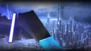 Drop ship over Consortium city