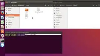 Linux command mv  -  to move (or to raname) files or folders in Ubuntu