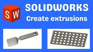 SolidWorks create extrusions