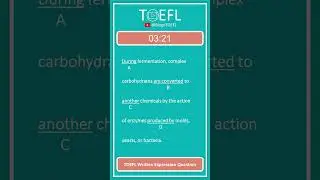 TOEFL Grammar Practice 