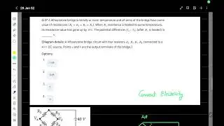 JEE Main 2026 Physics (28 Jan Shift 2) | Unbalanced Wheatstone Bridge Problem