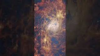 M83 (MIRI image) — James Webb Space Telescope #shorts