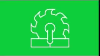 Free Green screen white large saw