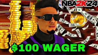 I Played My First WAGER On CURRENT GEN Against A DRIBBLE GOD For 100$ On NBA 2K24…🤯