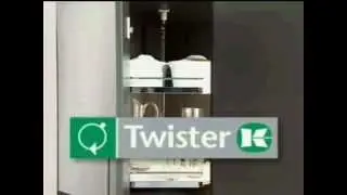Kessebohmer - карусель для полок навесного шкафа Twister