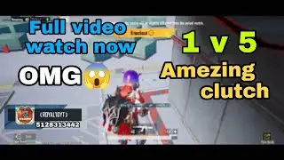 CLUTCH OF GOD 😈| BGMI 1 VS 5 | BEST CLUTCH | SQUAD WIPES 😱