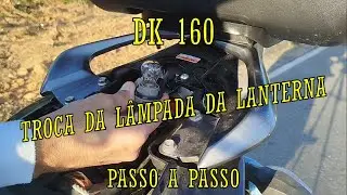 DK 160 - HOW TO CHANGE THE FLASHLIGHT BULB #dk160 #haojue #bulb #flashlight #motorcycle
