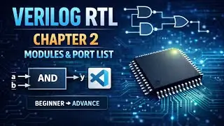 What is a Verilog Module | Input & Output Explained | First RTL Code | Chapter 2
