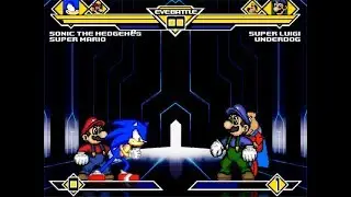 SK MUGEN Survival - Sonic the Hedgehog (Me) & Super Mario vs Everyone #01
