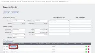 Sage Business Cloud Accounting (AME) - Creating a quotation