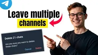 How to Leave Multiple Telegram Channels and group 2025