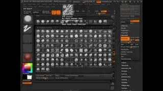Zbrush 4R6 (Splitting up a model using dynamesh and split curves )