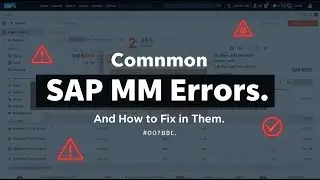 ⚠️ Common SAP MM Errors (and How to Fix Them) – Full Guide (2025)