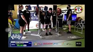 James Schofield @TheAestheticPowerlifter 222.5kg/490lbs Squat Auckland Champs 2022 under 93s