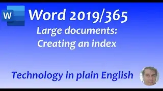 Word 2019/365: Creating an Index