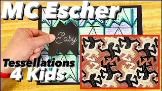 How to Make MC Escher Tessellations - Art Project Easy for Kids 