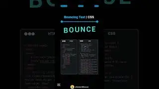 Bouncing Text CSS | Text Animation using html and css |  Bouncing Text Effect | HTML CSS | CodeMinds