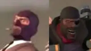 Demoman finds Spy's fursona