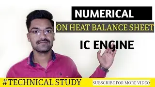 numerical on heat balance sheet of i.c engine