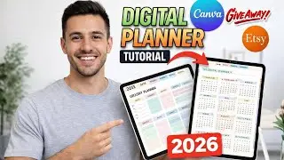 How to Make Digital Planner in Canva With Hyperlinked Tabs! | Goodnotes