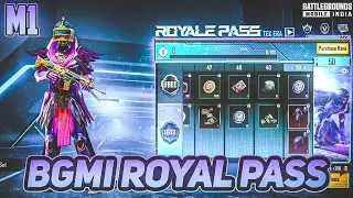 BGMI M1 ROYAL PASS || 1 TO 50 RP COMPLETE REWARDS || PUBG M1 RP LEAKS