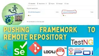 32. GitHub Link for framework | push code to remote repository